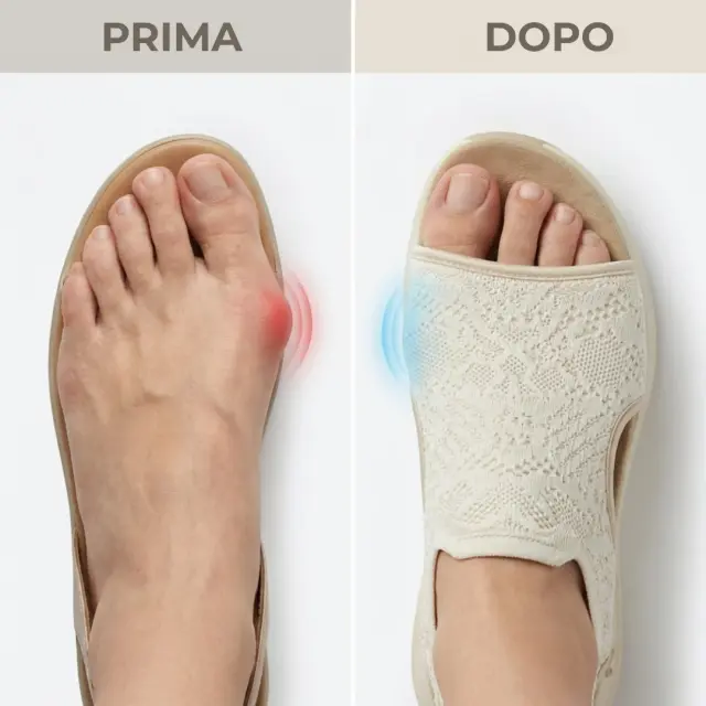 Dita libere e alluce allineato, sollievo per alluce valgo